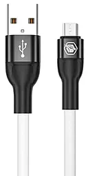 Кабель USB Powermax Silicat 2.4A micro USB Cable White - миниатюра 2