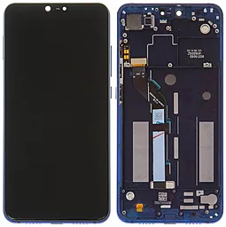 Дисплей Xiaomi Mi 8 Lite, Mi 8X, Mi 8 Youth з тачскріном і рамкою, Blue