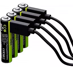 Акумулятор Verico Loop Energy AAA / R03 600mAh USB Type-C Li-ion 4шт (1UDBT-A2WEBC-NN) 1.5 V - мініатюра 2