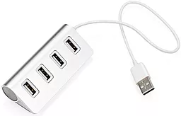 USB-A хаб Vinga 4xUSB 2.0 White (HUB024S)