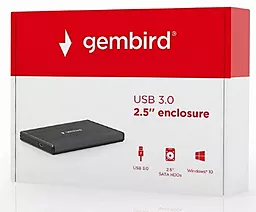 Карман для HDD Gembird 2.5" USB3.0 (EE2-U3S-3) Black - миниатюра 6