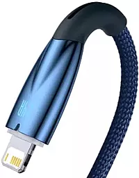 USB Кабель Baseus Glimmer Series 12W 2.4A USB-Lightning Cable Blue (CADH000203) - мініатюра 3