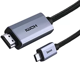 Відеокабель Baseus HDMI - USB Type-C 4K Adapter 1м Black (WKGQ010001)