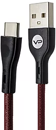 Кабель USB Veron CV-01 Nylon USB Type-C Cable Red