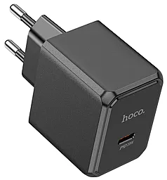 Сетевое зарядное устройство Hoco CS13A Ocean 20w PD USB-C home charger black