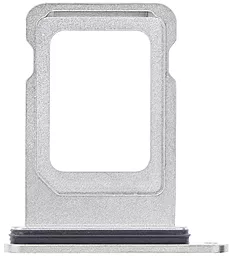 Держатель (лоток) Сим карты Apple iPhone 13 Pro / iPhone 13 Pro Max Single SIM Original  Silver