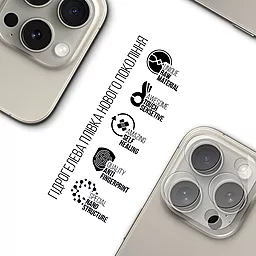 Защитная пленка ArmorStandart для камеры Apple iPhone 15 Pro (6 шт.) (ARM72556) - миниатюра 2
