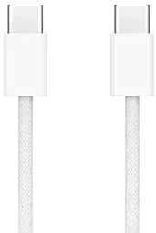 Кабель USB PD Apple Original Woven Charge A2795 240w USB Type-C - Type-C cable white (MU2G3ZM/A) - миниатюра 2