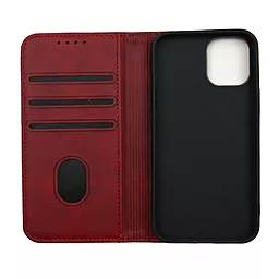 Чехол-книжка 1TOUCH Premium для iPhone 12 mini (Dark Red) - миниатюра 2