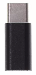Адаптер-переходник Atcom M-F Type C -> micro USB Black (8101) - миниатюра 2