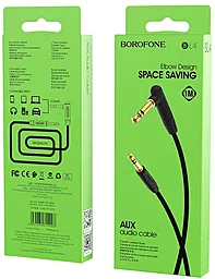 Аудио кабель Borofone BL4 AUX mini Jack 3.5mm M/M Cable 1 м black - миниатюра 4