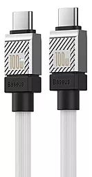 Кабель USB PD Baseus CoolPlay Series 100W 2M USB Type-C - Type-C white (CAKW000302)