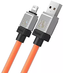Кабель USB Baseus CoolPlay Series 12w 2.4a lightning cable orange (CAKW000407) - миниатюра 2