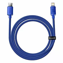 Кабель USB PD Baseus Crystal Shine 20W USB Type-C - Lightning Cable Blue (CAJY000203) - миниатюра 3