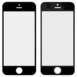 Корпусное стекло дисплея Apple iPhone 5, 5C, 5S, SE (original) Black