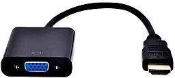 Відео перехідник (адаптер) STLab HDMI M - VGA F + Audio 3.5mm - 3.5mm Чорний (U-990) - мініатюра 3