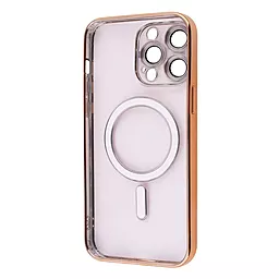 Чехол 1TOUCH Metal Matte Case with MagSafe для Apple iPhone 13 Pro Gold - миниатюра 3