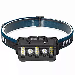 Фонарик Bailong Police W-6112A-2XPE+12SMD+6SMD(white+red) - миниатюра 2