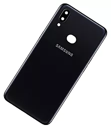 Задняя крышка корпуса Samsung Galaxy A10S 2019 A107 со стеклом камеры Original Black - миниатюра 2