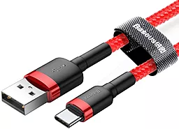 USB Кабель Baseus Cafule 2M USB Type-C Cable Red (CATKLF-C09) - мініатюра 2