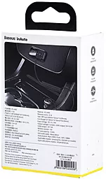 Автомобильное зарядное устройство с FM-модулятором Baseus Wireless MP3 Bluetooth Car Charger T typed S-16 2USB 3.1A + AUX Cable Black (CCTM-E01 / CCMT000201) - миниатюра 7