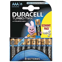Батарейки Duracell AAA / LR03 MX2400 TURBO 8шт 1.5 V