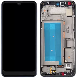 Дисплей LG K12 Max, K12 Prime, K50, Q60 (X520, X525) с тачскрином и рамкой, оригинал, Black