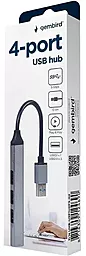 USB хаб Gembird 4-in-1 grey (UHB-U3P1U2P3-02) - миниатюра 3