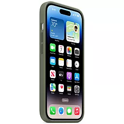 Чехол Apple Silicone Case Full with MagSafe and SplashScreen для Apple iPhone 14 Pro Olive - миниатюра 3