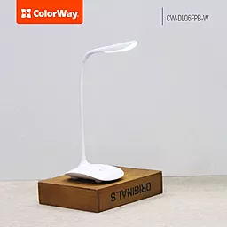 Настольная LED лампа ColorWay Portable & Flexible (CW-DL06FPB-W) - миниатюра 6