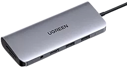 Мультипортовый USB Type-C хаб Ugreen CM179 9-in-1 grey (80133) - миниатюра 2