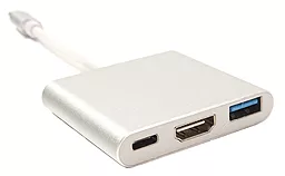 Мультипортовый USB Type-C хаб PowerPlant USB-C -> HDMI/USB Multiport Adapter для MacBook 12, 0.15m (KD00AS1306) - миниатюра 5