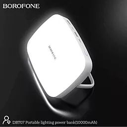 Лампа-PowerBank Borofone DBT07 10000 mAh White - миниатюра 7