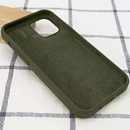 Чехол Silicone Case Full для Apple iPhone 15 Pro Dark Olive - миниатюра 2