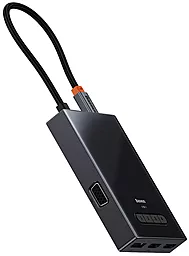 USB Type-C хаб Baseus PioneerJoy 8-in-1 Black - миниатюра 4