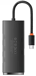Мультипортовый USB Type-C хаб Baseus Lite Series 4i-n-1 Hub black (WKQX03) - миниатюра 2