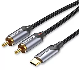Аудио кабель Vention USB Type-C - 2хRCA M/M Cable 1.5 м black (BGUHG)