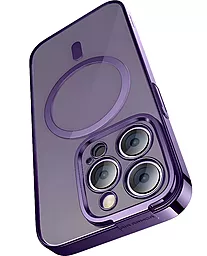 Чехол Baseus Glitter Series Magnetic Case +Glass 0.22mm для Apple iPhone 14 Pro Purple (ARMC010805) - миниатюра 2