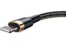Кабель USB Baseus Cafule 3M Lightning Cable Gold/Black (CALKLF-RV1) - миниатюра 4