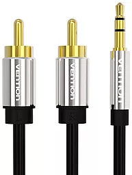 Аудио кабель Vention Aux mini Jack 3.5 mm - 2хRCA M/M Cable 3 м black (BCFBI) - миниатюра 2