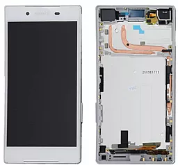Дисплей Sony Xperia Z5 Dual (E6633, E6683) з тачскріном і рамкою, оригінал, White