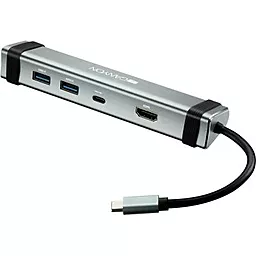 Мультипортовый USB Type-C хаб Canyon USB-C -> Type-C PD + 2*USB3.0 + HDMI 4K/30fps (CNS-TDS03DG) - миниатюра 3