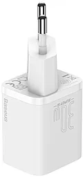 Сетевое зарядное устройство с быстрой зарядкой Baseus Super Si 30w USB-C home charger white (CCSUP-J02) - миниатюра 2
