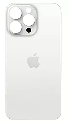 Задня кришка корпусу Apple iPhone 15 Pro Max (big hole) Original White Titanium