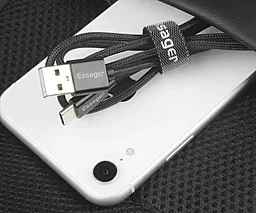 Органайзер для кабелей Essager Cable Organizer Earphone Cord Management Holder Clip 10 шт Black (EXD-KBB01) - миниатюра 9