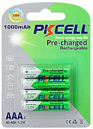 Акумулятор PKCELL Pre-Charged AAA 1000mAh NiMH 4шт (AAA1000-4BA) 1.2 V