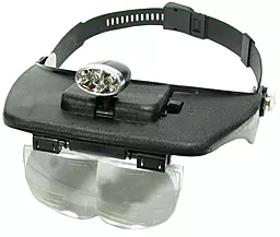 Лупа бінокулярна (начольна) AxTools MG81001-А 3,5х max з LED-підсвіткою