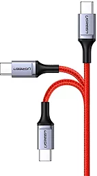 Кабель USB PD Ugreen US294 60W 3A USB Type-C - Type-C Male Cable Red (60186) - миниатюра 3