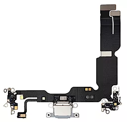 Нижний шлейф Apple iPhone 15 Plus c разъемом зарядки, с микрофоном Blue