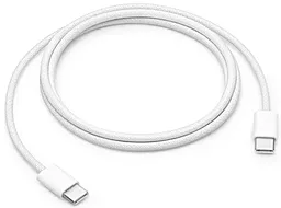 Кабель USB PD Apple Woven USB-C to USB-C Replacement Cable White - миниатюра 2
